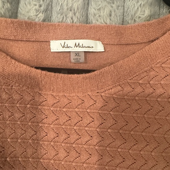 Dusty Pink 3 quarter sleeve sweater. Size XL - Picture 2 of 2
